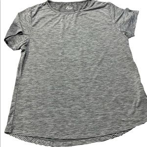 Zyia-Black Stripe Short Sleeve T